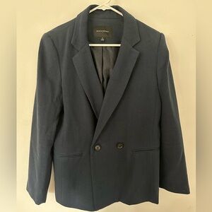 Banana Republic Women’s Dark Navy Double-Breasted Blazer